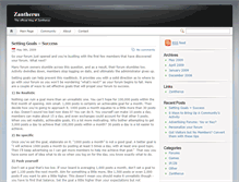 Tablet Screenshot of blog.zantherus.com